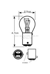 AMPÜL Sinyal,Stop  1016  [ ŞASI Çift Duy,Normal ]
