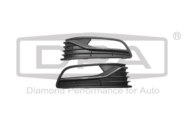 Volkswagen Polo - Sis Far Izgarası Sağ (Kromlu Blendejlı Tip) 15-18 - 6C0854662C