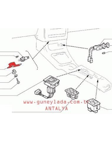 ELEK-TORPİDO KÜL TABLA AYDINLATMA LAMBASI 51 Lada Vega