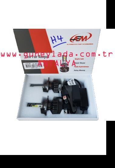 AMPUL FAR H4 KISA ZENON LED AEM 6000K