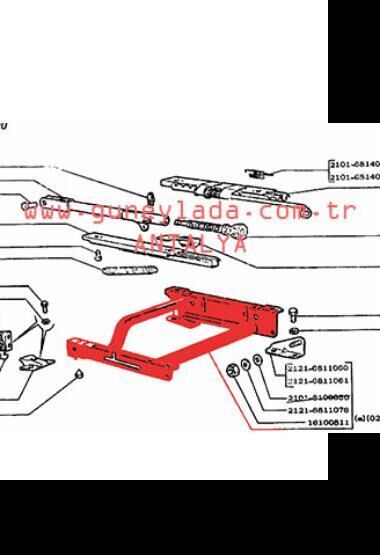 KOLTUK ÖN-KIZAĞI ALTI SOL 49 Lada Niva