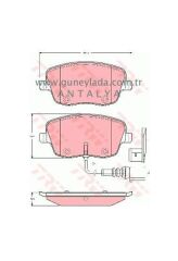FREN BALATASI TAKIM ÖN [Skoda Fabia,Roomster,Volkwagen] GDB1472