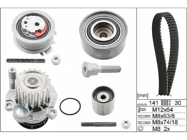 EKSANTİRİK,TRİGER SETİ + DEVİRDAİM [2.0 TDI,AZV,CLCB,BKD,CFHC,BMN,CEGA,CLJA,CFFB] AUDI,SEAT,SKODA,VW