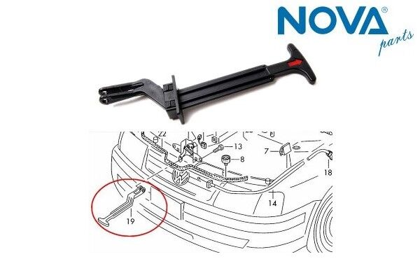 Volkswagen Passat - Motor Kaput Açma Çubuğu - 97-00 - 3B0823593C