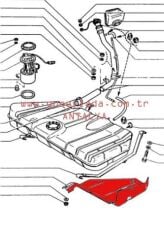 1600cc BENZİN-DEPO KORUMA SACI 51 Lada Vega