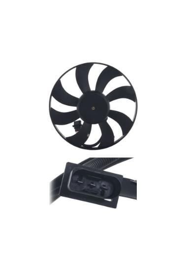 FAN MOTORU 385mm [Skoda Fabia, Roomster, Volkswagen AMF,BNM,BNV] 6Q0959455AE 13