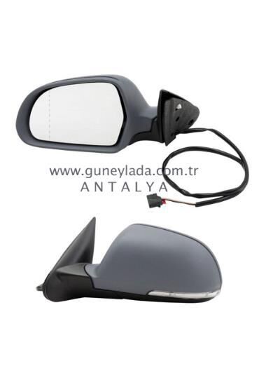 AYNA,Dış Dikiz L-Sol 6 Kablo Motorsuz  [Skoda Octavia Facelift]