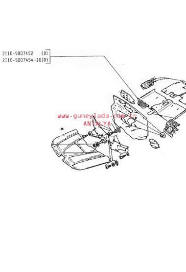 DÖŞEME-ORTA ÜST TUTUCU 51 Lada Vega