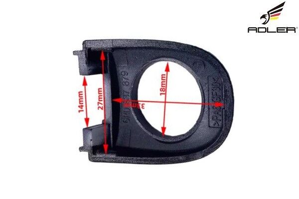 Volkswagen Polo - Kapı Kolu Kapağı Ön Sol & Sağ - [Seat Ibiza; Seat Toledo; Skoda Fabia; Skoda Rapid; Skoda Yeti] - 6R4837879A