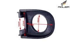 Volkswagen Polo - Kapı Kolu Kapağı Ön Sol & Sağ - [Seat Ibiza; Seat Toledo; Skoda Fabia; Skoda Rapid; Skoda Yeti] - 6R4837879A