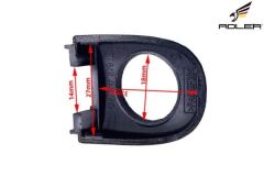 Volkswagen Polo - Kapı Kolu Kapağı Ön Sol & Sağ - [Seat Ibiza; Seat Toledo; Skoda Fabia; Skoda Rapid; Skoda Yeti] - 6R4837879A