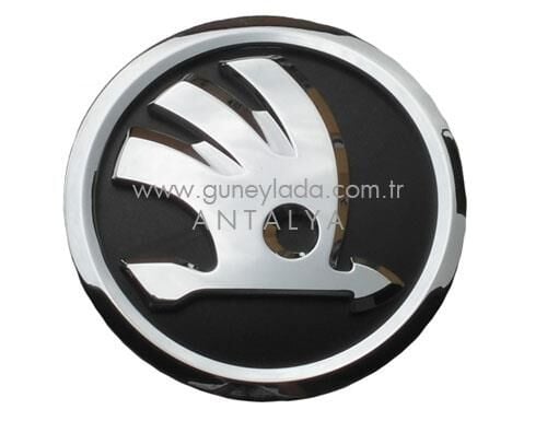 AMBLEM ÖN veya ARKA EM KROM (8cm) [Skoda Octavia,Fabia,Roomster,Felicia YeniYüz]