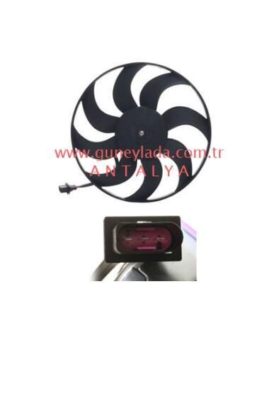 FAN MOTORU 390mm [Skoda Fabia,Roomster,Rapid,Vw] Kale 414900  13