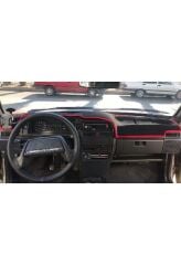 TORPİDO HALISI KORUYUCU ÖRTÜ 3D SİYAH KIRMIZI Lada Samara Enjeksiyonlu 48