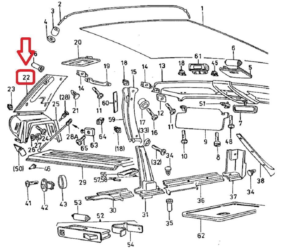 BAGAJ İÇ YAN KAPLAMA ÜST L - SOL [Skoda Favorit] 11