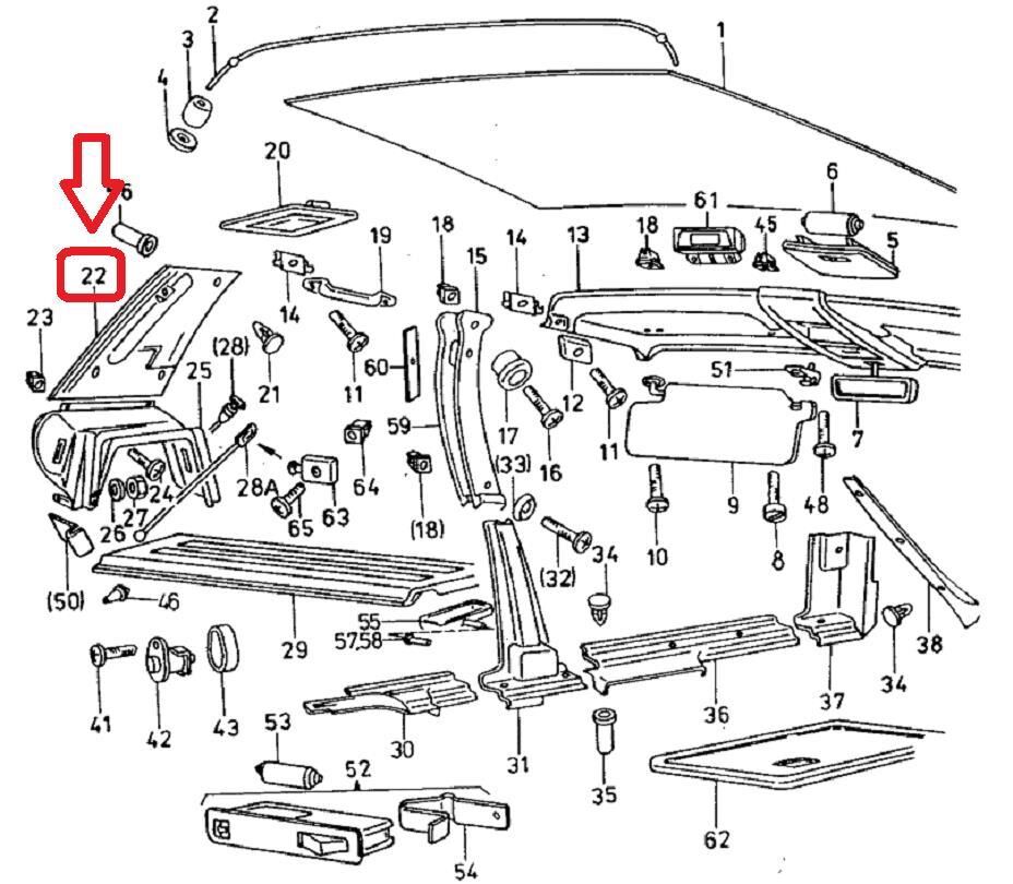 BAGAJ İÇ YAN KAPLAMA ÜST L - SOL [Skoda Favorit] 11