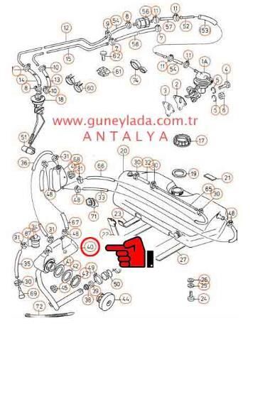 BENZİN DEPOSU HAVA TANKI VE BORUSU  [Skoda Favorit,Forman,Pickup]