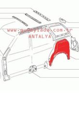 STW KAPORTA-CAMURLUK ARKA İÇ DAVLUMBAZ SACI SAĞ 51