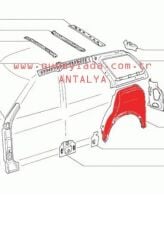 STW KAPORTA-CAMURLUK ARKA İÇ DAVLUMBAZ SACI SOL 51