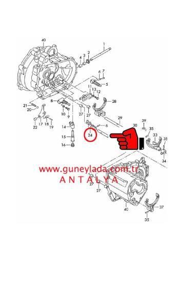 VİTES HİLAL MİLİ İTİCİ Geri ve 5.Vites [Skoda Favorit,Forman,Felicia] 12