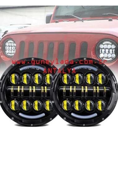 ELEK-FAR YM. TKM. 7'' HEADLİGHT LED ÖRÜMCEK 47 49 Lada Vaz Niva