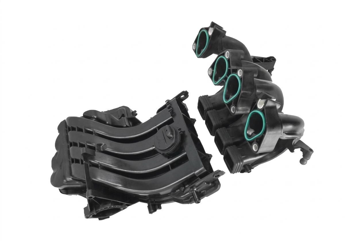 Volkswagen Golf - Emme Manifold Üst ve Alt Parçası (Set) (Basınç Sensörlü) 1.6 BSE-BSF-BGU - [Volkswagen Passat, Touareg, Skoda Octavia] - 06A133203EM