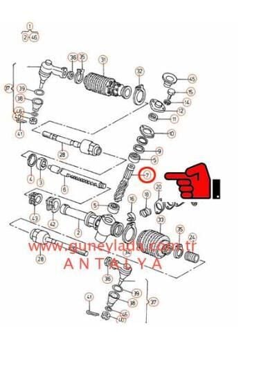 DİREKSİYON SONSUZ DİŞLİ  [Skoda Felicia,Pickup] 12