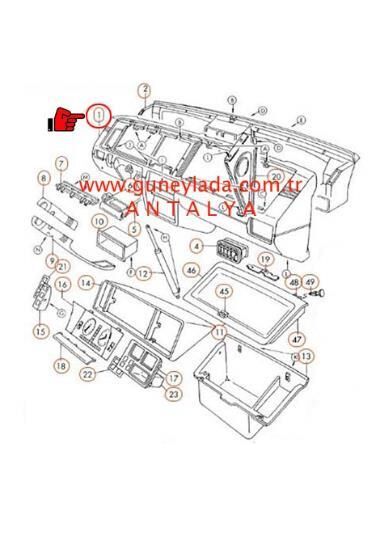 ÖN GÖĞÜS KAPLAMASI Kahve [Skoda Favorit L,Forman L,Pickup]   11
