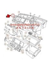 ÖN GÖĞÜS KAPLAMASI Kahve [Skoda Favorit L,Forman L,Pickup]   11
