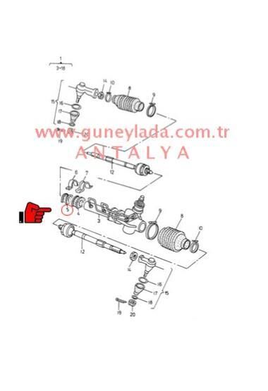 DİREKSİYON BAĞLANTI LASTİĞİ Hidrolik Direksiyon R-Sağ [Skoda Felicia 1.3Mpi,1.6,1.9Dizel]