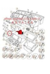 GÖSTERGE SAATLERİ ÇERÇEVESİ Kahve  [Skoda Favorit L,Forman L,Pickup]