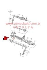 DİREKSİYON BAĞLANTI LASTİĞİ Hidrolik Direksiyon L-Sol [Skoda Felicia 1.3Mpi,1.6,1.9Dizel]