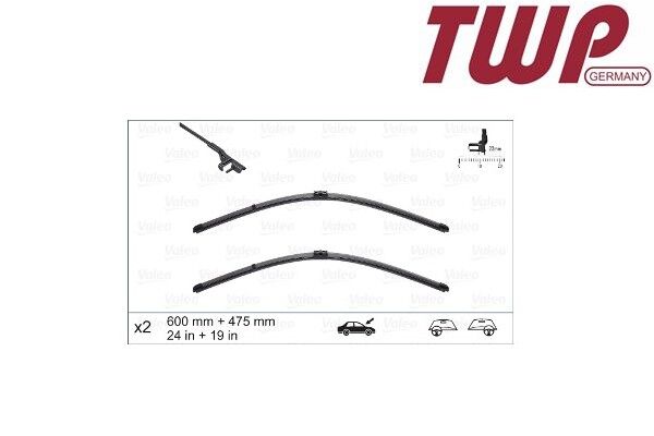 Volkswagen Golf - Silecek Süpürgesi Sol Sağ (Set) 04-07 - 1K0998002