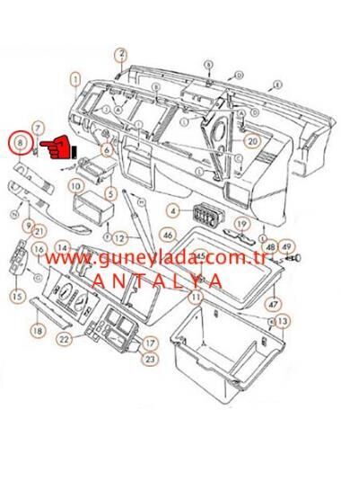 DİREKSİYON KAPLAMASI ÜST Kahve  [Skoda Favorit L,Forman L,Pickup]