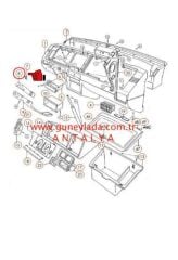 DİREKSİYON KAPLAMASI ÜST Siyah  [Favorit LX ,Forman LX,Pickup]
