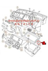TORPİDO KAPAĞI Siyah [Skoda Favorit LX,Forman LX,Pickup] 11