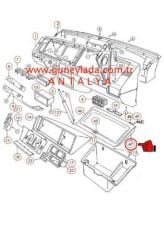 TORPİDO KAPAĞI Kahve [Skoda Favorit L,Forman L,Pickup] 11