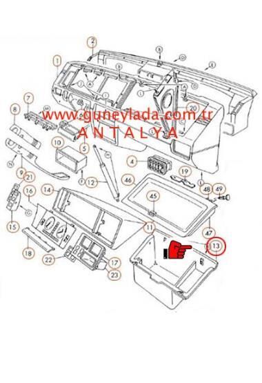 TORPİDO KUTUSU [Skoda Favorit,Forman,Pickup] 11