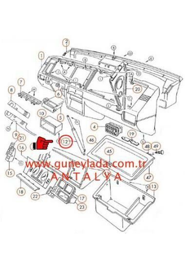 TORPİDO KAPAK AMORTİSÖRÜ [Skoda Favorit,Forman,Pickup] 11
