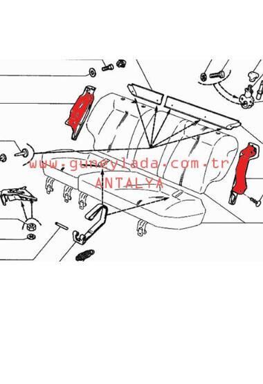 STW DÖŞEME-ARKA KOLTUK YAN BAKALİTİ SOL 51 Lada Vega