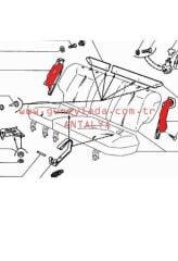 STW DÖŞEME-ARKA KOLTUK YAN BAKALİTİ SOL 51 Lada Vega