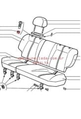 KOLTUK ARKA KAFALIK KİLİDİ 51 Lada Vega