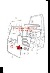 KAPI İÇ AÇMA KOLU KAPAĞI Sol L  [Skoda Favorit,Forman,Pickup]