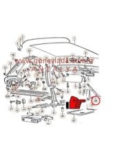 CAM DİREĞİ İÇ KAPLAMA ÖN  R  [Skoda Favorit,Forman,Pickup]