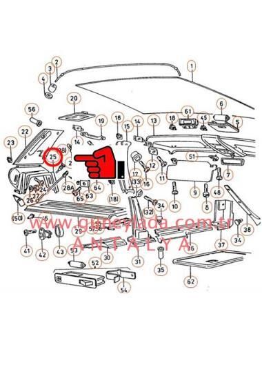 BAGAJ IC YAN KAPLAMA  YM  R [Skoda Favorit,Forman,Pickup] 11