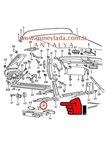 MARŞPİYEL İÇ PLASTİĞİ ARKA  YM  L  Siyah [Skoda Favorit,Forman]  11