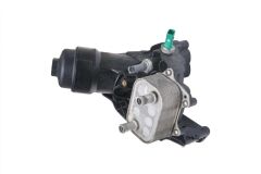 Audi A4 - Yağ Filtre Kütüğü & Yağ Soğutucu (Çift Çıkış) (Müşürlü Yeşil-Gri) 2.0 TDI DETA-DESA-DEUA-DFVA-DDDA - [Audi A5, Q5] - 03N115389N