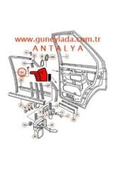 KAPI CAM ÜST FİTİLİ ARKA  L   [Skoda Favorit,Forman]