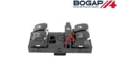 Volkswagen Passat - Cam Açma Anahtarı (4 Lü Krom) - 09+ - 3C8959857