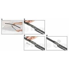 SİLECEK SÜPÜRGESİ TAKIM SİLECEK TK. (600MM/400MM) Bosch 3397014138 - A138S SKODA FABİA